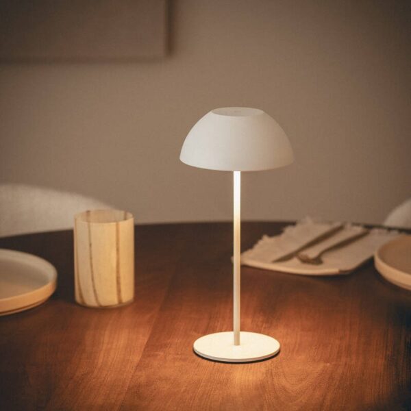 Draagbare LED tafellamp- USB oplaadbaar - 2700K - wit - Afbeelding 3