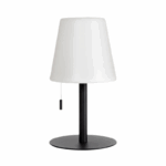 LED tafellamp - voor binnen en buiten - USB oplaadbaar - zwart