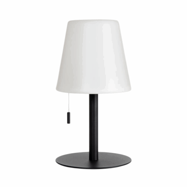LED tafellamp - voor binnen en buiten - USB oplaadbaar - zwart - Afbeelding 1