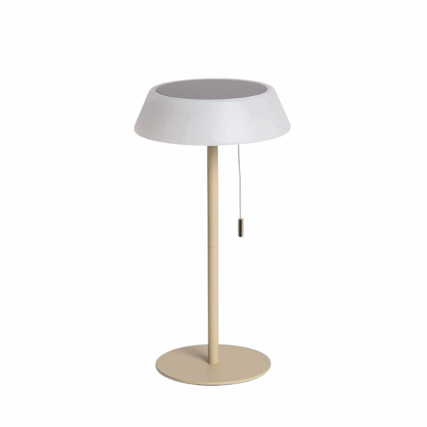 Solar LED tafellamp - USB oplaadbaar - 3000K - geel - Afbeelding 2