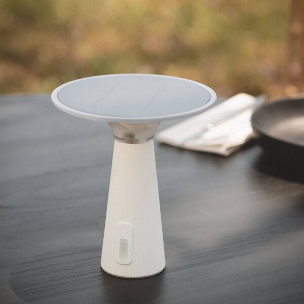 Solar LED tafellamp wit - USB oplaadbaar - 3000K- IP54 - Afbeelding 1