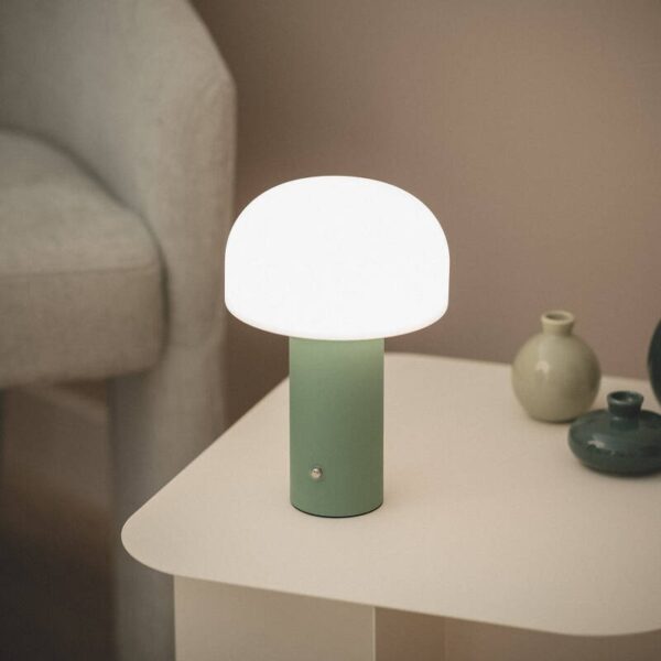 Moderne LED tafellamp - USB oplaadbaar- 3 lichtkleuren - groen - Afbeelding 3