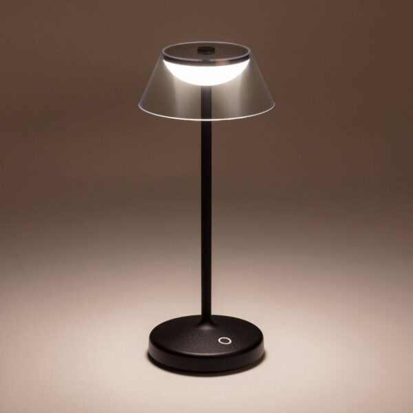 LED tafellamp - USB oplaadbaar - 3000K - IP54 - zwart - Afbeelding 1