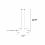 Industriƫle tafellamp metaal - E27 fitting - mat wit - Afbeelding 9