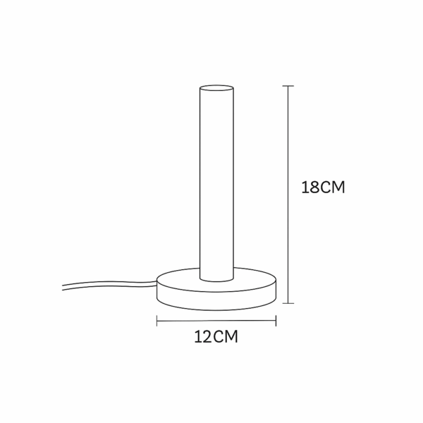 Industriële tafellamp metaal - E27 fitting - mat wit - Afbeelding 9