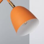 Design bureaulamp - E27 - metaal - 43 cm hoog - oranje saffraan - Afbeelding 5