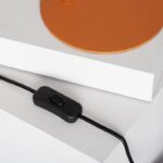 Design bureaulamp - E27 - metaal - 43 cm hoog - oranje saffraan - Afbeelding 7