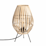 Bamboe tafellamp - E27 - 44 cm hoog - natuurlijk vlechtwerk