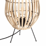 Bamboe tafellamp - E27 - 44 cm hoog - natuurlijk vlechtwerk - Afbeelding 5