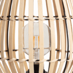Bamboe tafellamp - E27 - 44 cm hoog - natuurlijk vlechtwerk - Afbeelding 3