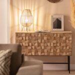 Bamboe tafellamp - E27 - 44 cm hoog - natuurlijk vlechtwerk - Afbeelding 6