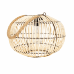 Bohemian solar tafellamp - LED - 24 cm hoog - rotan natuurlijk - Afbeelding 3