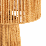 Boho tafellamp - E27 - gevlochten papier - 41 cm hoog - natuurlijk - Afbeelding 6