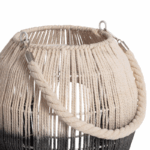 Boho tafellamp touw - LED - draagbaar - 24 cm hoog - naturel - Afbeelding 6