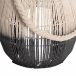Boho tafellamp touw - LED - draagbaar - 24 cm hoog - naturel - Afbeelding 4