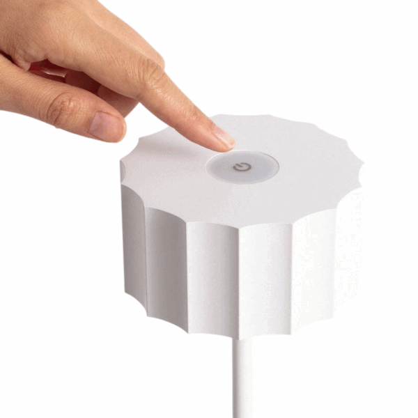 Buiten tafellamp LED - oplaadbaar - dimbaar - 34 cm hoog - wit - Afbeelding 2