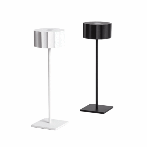 Buiten tafellamp LED - oplaadbaar - dimbaar - 34 cm hoog - zwart - Afbeelding 5
