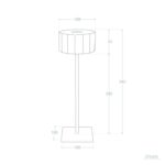 Buiten tafellamp LED - oplaadbaar - dimbaar - 34 cm hoog - zwart - Afbeelding 7