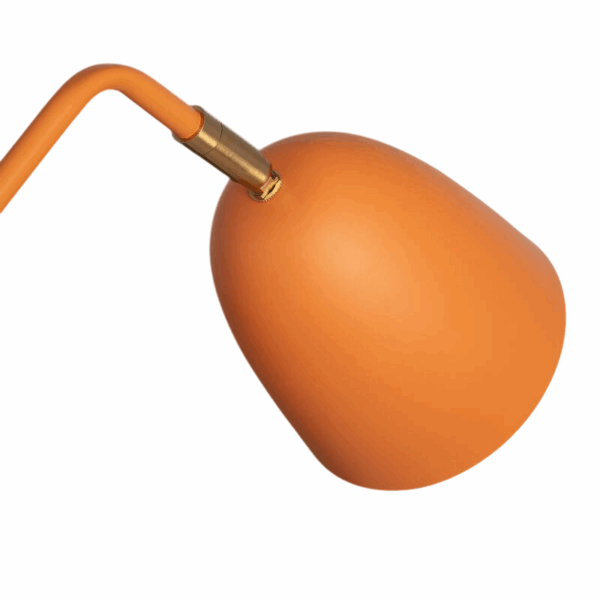 Design bureaulamp - E27 - metaal - 43 cm hoog - oranje saffraan - Afbeelding 7