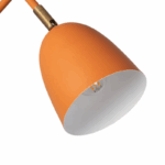 Design bureaulamp - E27 - metaal - 43 cm hoog - oranje saffraan - Afbeelding 5
