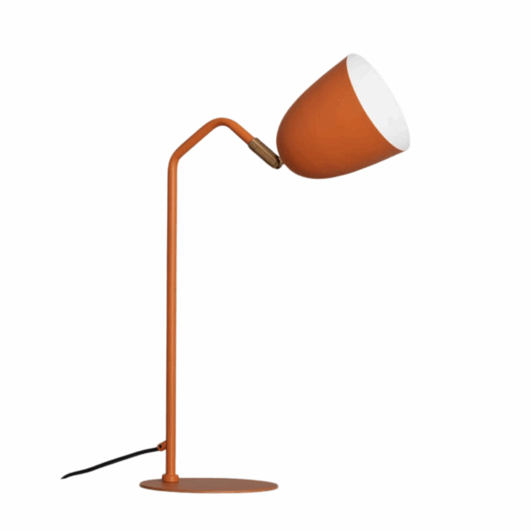 Design bureaulamp - E27 - metaal - 43 cm hoog - oranje saffraan - Afbeelding 3