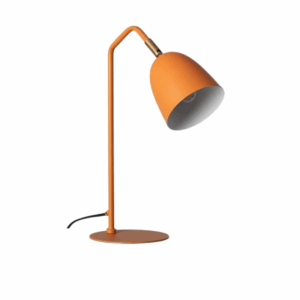 design bureaulamp e27 oranje saffraan metaal 430 mm