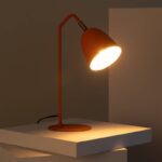 Design bureaulamp - E27 - metaal - 43 cm hoog - oranje saffraan - Afbeelding 2