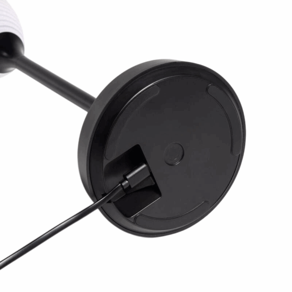 Design tafellamp - LED - oplaadbaar - 38 cm hoog - zwart - Afbeelding 6