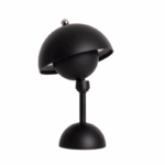 Design tafellamp - LED - oplaadbaar - dimbaar - 35 cm hoog - zwart - Afbeelding 6
