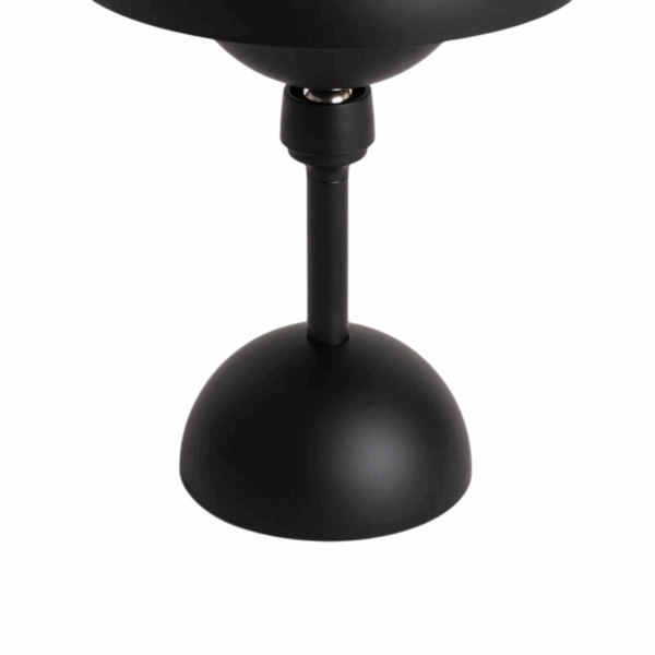 Design tafellamp - LED - oplaadbaar - dimbaar - 35 cm hoog - zwart - Afbeelding 5