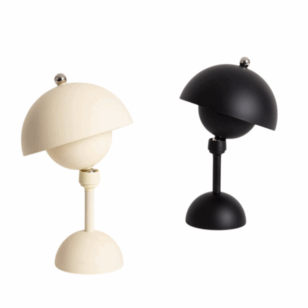Design tafellamp - LED - oplaadbaar - dimbaar - 35 cm hoog - zwart - Afbeelding 7