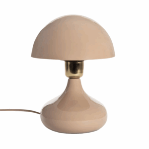 design tafellamp e27 beige metaal retro bolkap 23 cm
