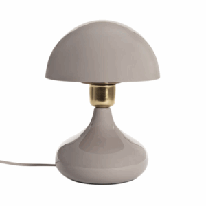 design tafellamp e27 taupe metaal retro bolkap 23 cm