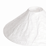 Design tafellamp papier - brede kap - E27 - 39 cm hoog - wit - Afbeelding 3