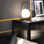Draagbare tafellamp oplaadbaar - LED - bolvorm - 30 cm hoog - zwart - Afbeelding 7