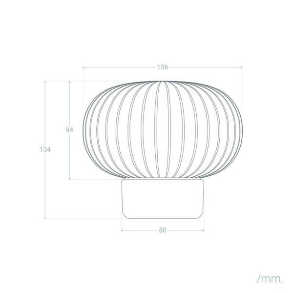 Glazen tafellamp bolvorm - LED - oplaadbaar - 13 cm hoog - zilver - Afbeelding 9