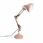 Industriële bureaulamp - E27 - metaal - verstelbaar - roze