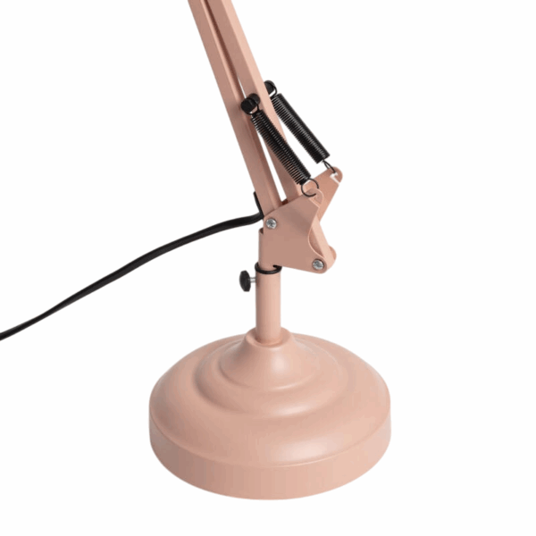 Industriële bureaulamp - E27 - metaal - verstelbaar - roze - Afbeelding 7