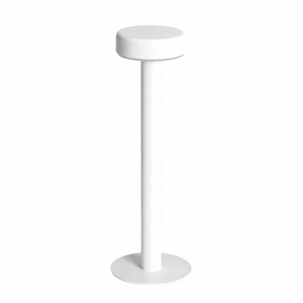 industriele tafellamp led wit draagbaar usb c oplaadbaar 30 cm – sfeerfoto productafbeelding
