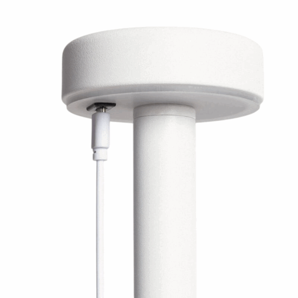 Industriële tafellamp oplaadbaar - LED- draagbaar - 30 cm hoog - wit - Afbeelding 3