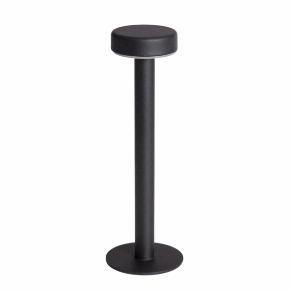 industriele tafellamp led zwart draagbaar usb c oplaadbaar 30 cm – sfeerfoto productafbeelding