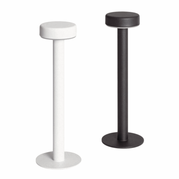 Industriële tafellamp oplaadbaar - LED- draagbaar - 30 cm hoog - zwart - Afbeelding 5