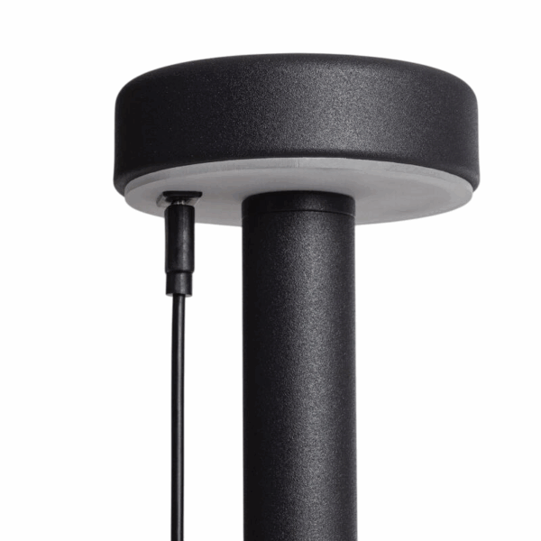 Industriële tafellamp oplaadbaar - LED- draagbaar - 30 cm hoog - zwart - Afbeelding 3