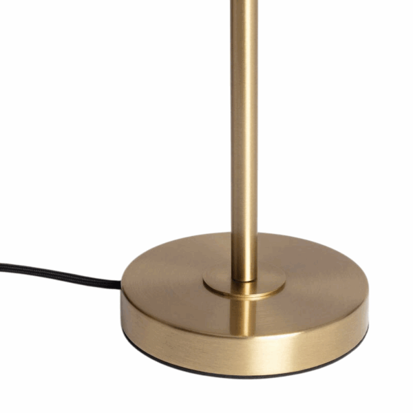Luxe tafellamp 3 bollen - E27 - metaal - glas - 56 cm hoog - goud - Afbeelding 5