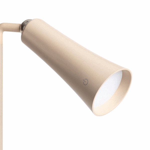 Minimalistische tafellamp - LED - oplaadbaar - dimbaar - 36 cm hoog - camel - Afbeelding 5