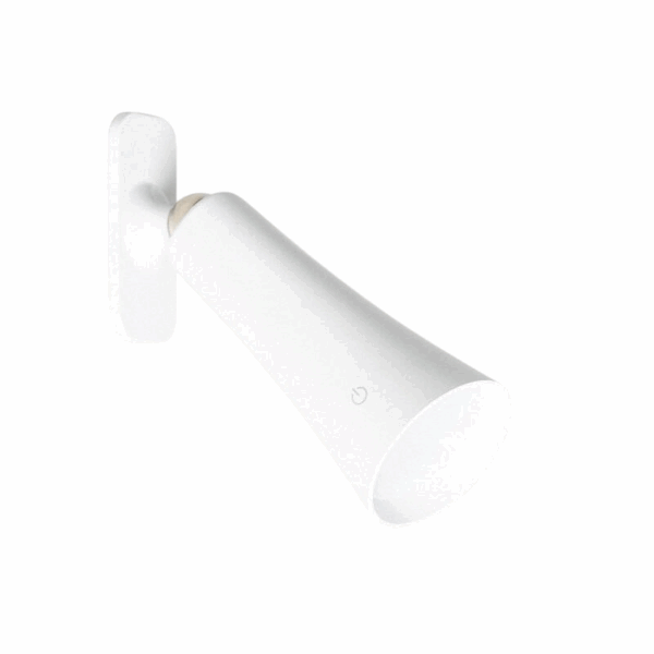 Minimalistische tafellamp - LED - oplaadbaar - dimbaar - 36 cm hoog - wit - Afbeelding 8