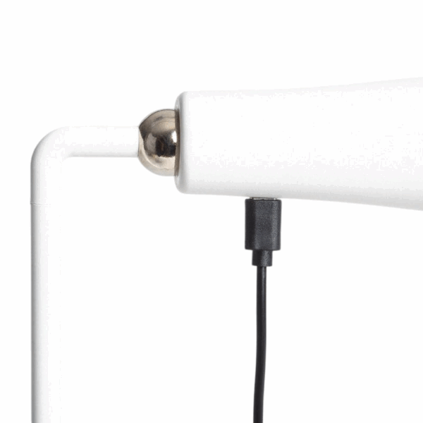Minimalistische tafellamp - LED - oplaadbaar - dimbaar - 36 cm hoog - wit - Afbeelding 4