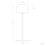 Moderne draagbare tafellamp - LED - 24 cm hoog - bruin - Afbeelding 7