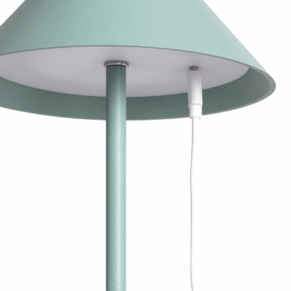 Moderne tafellamp - LED - USB oplaadbaar - dimbaar - 32 cm hoog - groen - Afbeelding 3
