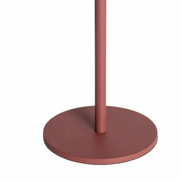 Moderne tafellamp - LED - USB oplaadbaar - dimbaar - 32 cm hoog - terracotta - Afbeelding 5